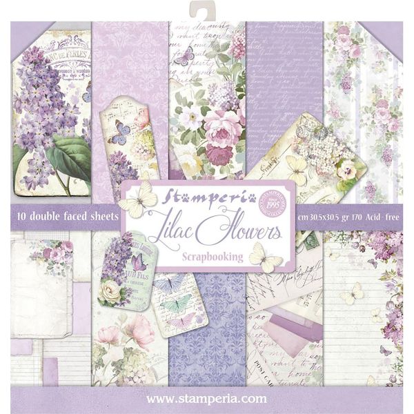 Stamperia Lilac Flowers Pack  (10 sht)