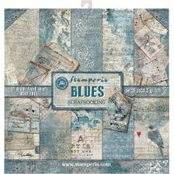 Stamperia Blues Paper Pack (10 sheet)