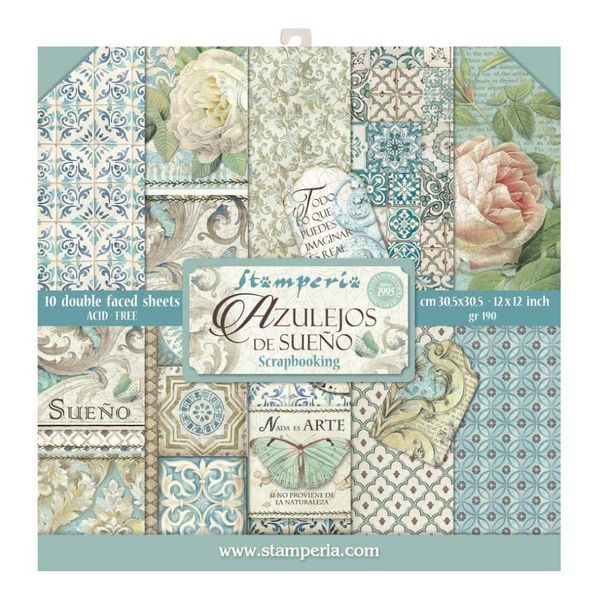 Stamperia Azulejos de Sueno (10 sheets)
