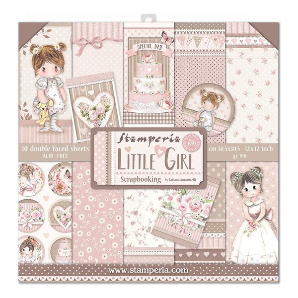 DISC - Stamperia Little Girl Paper Pack (10 sht)