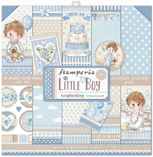 DISC - Stamperia Little Boy Paper Pack  (10 sht)