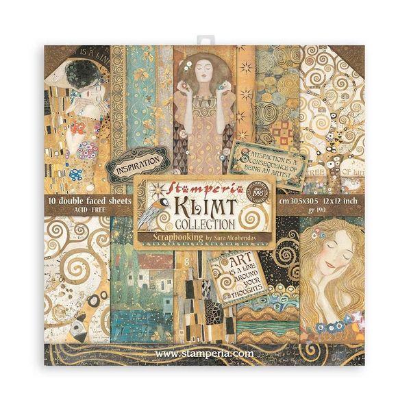 DISC - Stamperia Klimt (First Edition) 12x12 Paper Pack