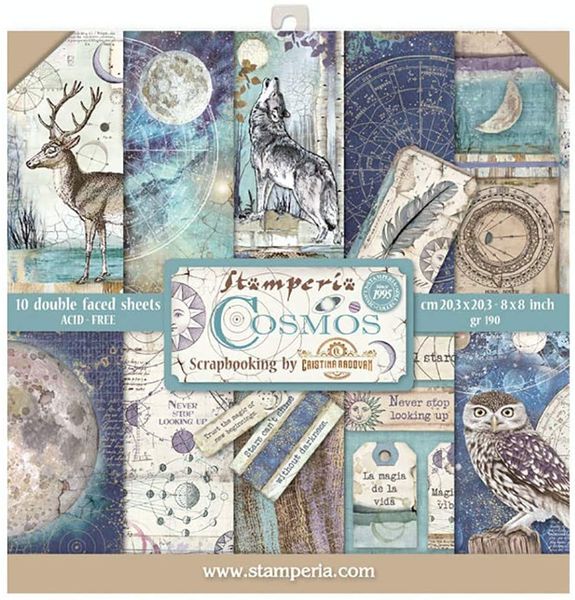Stamperia Cosmos: 8x8 Paper Pack