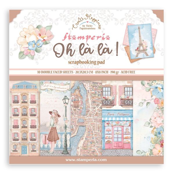 Stamperia Oh La La 8x8 Paper Pack