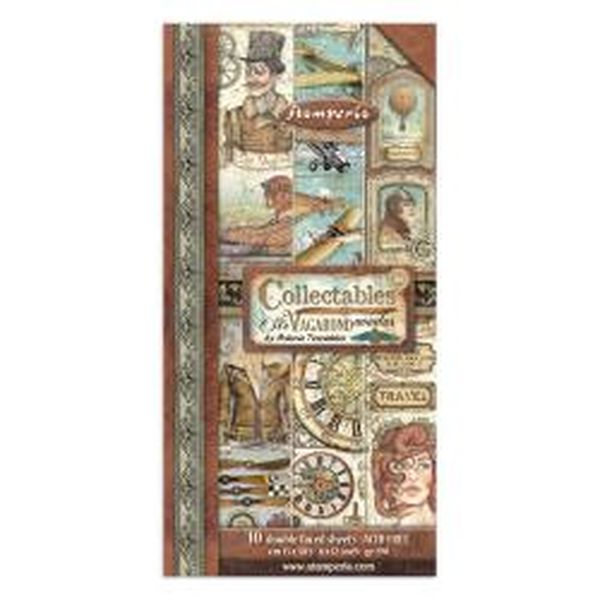 Stamperia Sir Vagabond Aviator 6"x12" Collectables, 10 sheets
