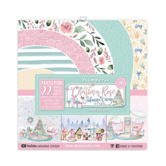 DISC - Stamperia Christmas Rose Maxi Pack (22 sh