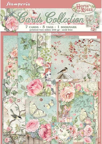 Stamperia  House of Roses Cards Collection Kit