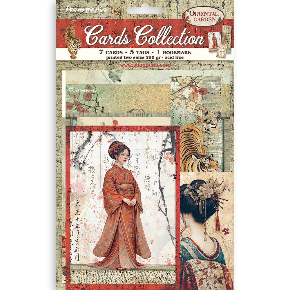 Stamperia Oriental Garden Printed Art Cards Collection