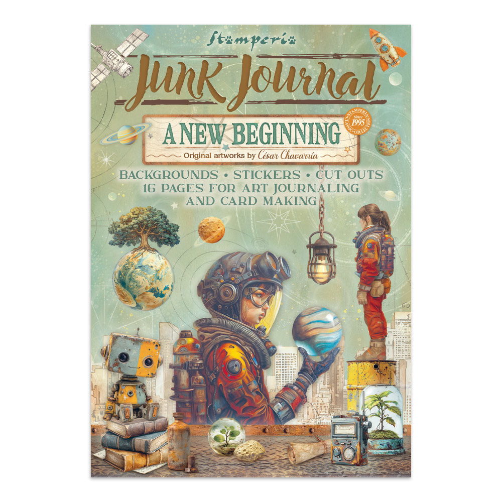 Stamperia Junk journal stickers, cut-outs, backgrounds - A new Beginning