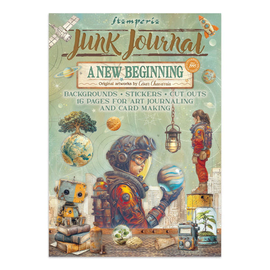 Stamperia Junk journal stickers, cut-outs, backgrounds - A new Beginning