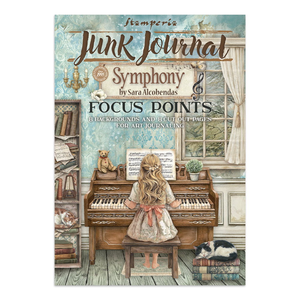 Stamperia Symphony Printed Art Junk Journal Focus Points