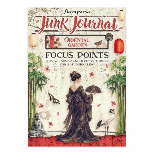 Stamperia Oriental Garden Printed Art Junk Journal Focus Points