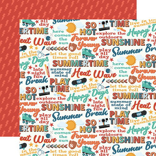 Echo Park Summer Break Summer State Of Mind DS Paper (1 Sheet)