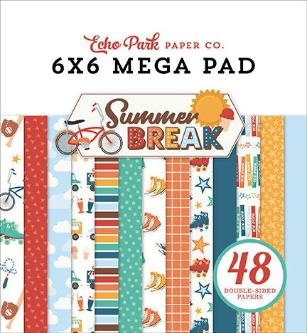 Echo Park Summer Break Cardmakers 6X6 Mega Pad