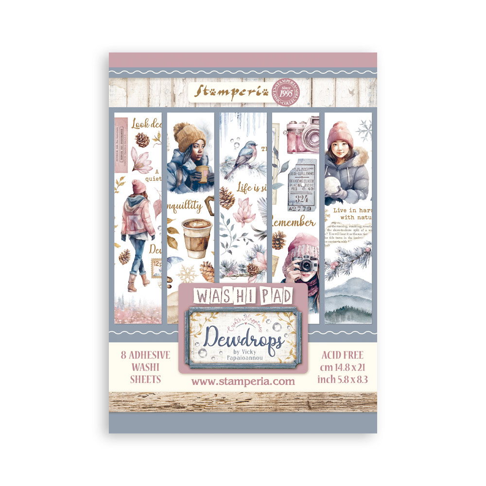 DISC - Stamperia Dewdrops Washi Pad
