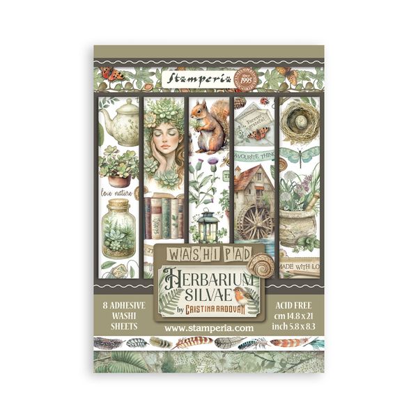 Stamperia Herbarium Silvae Washi Pad