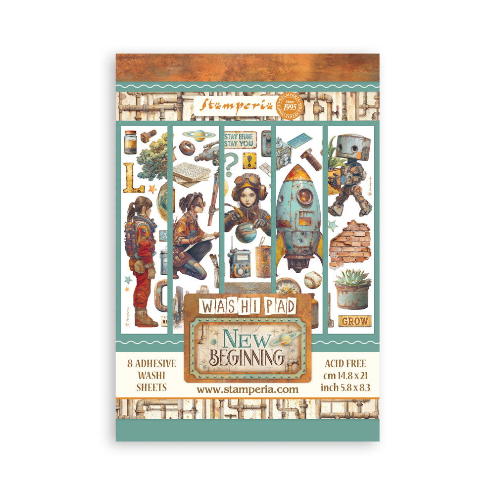 Stamperia Washi pad 8 sheets A5 - A new Beginning