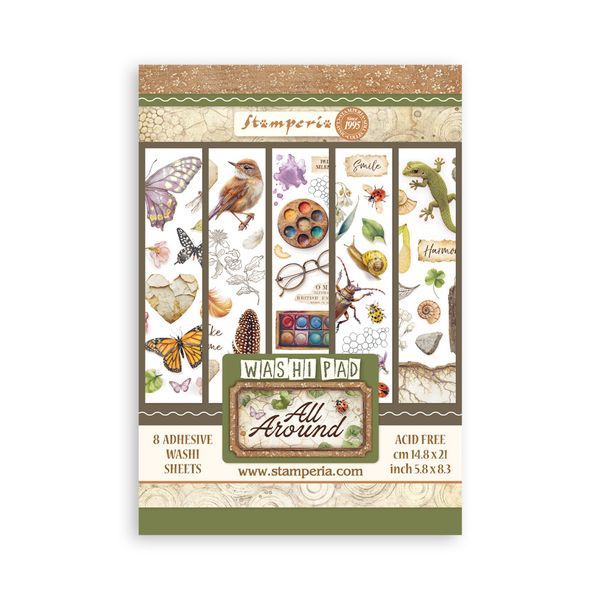 Stamperia All Around Washi Paper Pad, 8 sheets