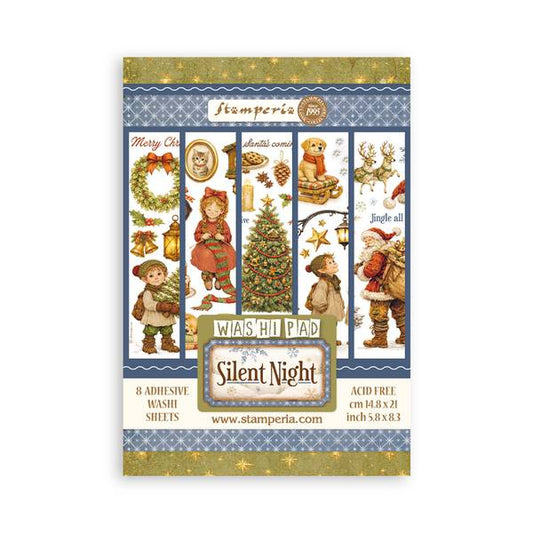 Stamperia Silent Night Washi Pad, 8 sheets