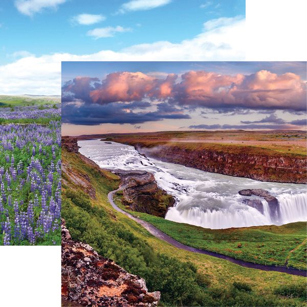 Reminisce Scandinavia: Gullfoss Waterfall, Iceland DS Paper (1 Sheet)