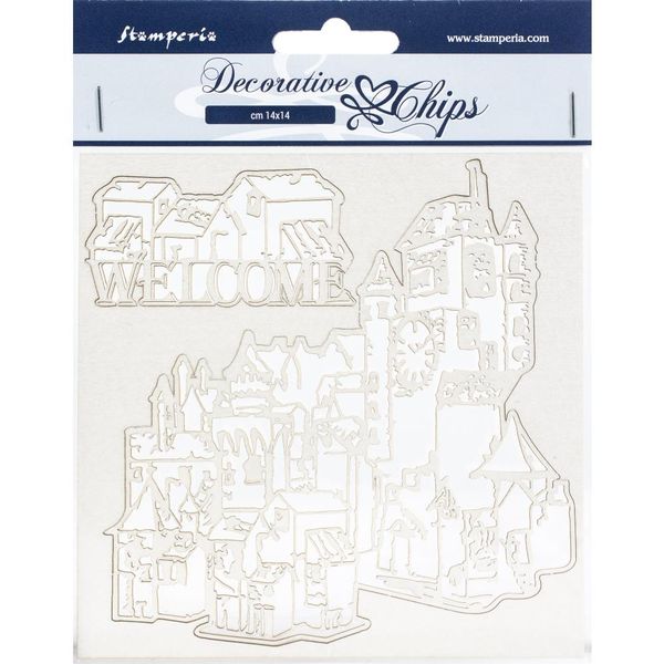 Stamperia Welcome 5.5"X5.5" Decorative Chips