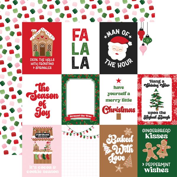 Echo Park Santa's Christmas Delivery 3x4 Journaling Cards