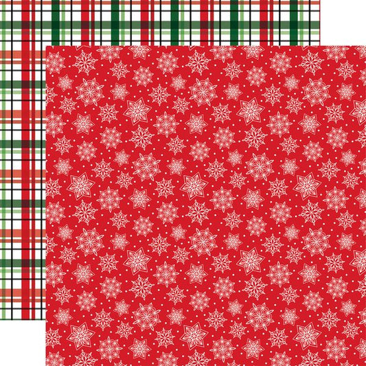 Echo Park Santa's Christmas Delivery Snowflake Season DS Paper (1 Sheet)