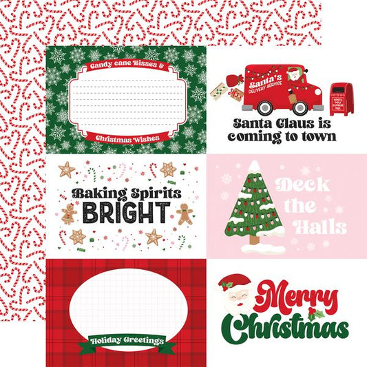 Echo Park Santa's Christmas Delivery 6x4 Journaling Cards