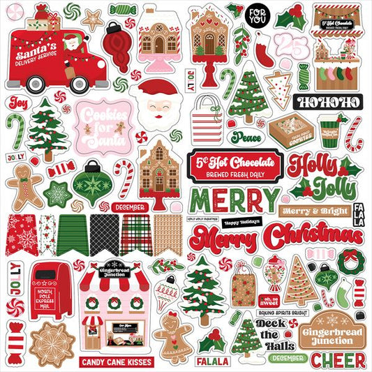 Echo Park Santa's Christmas Delivery Element Sticker