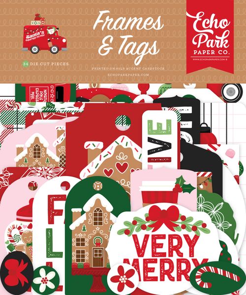 Echo Park Santa's Christmas Delivery Frames & Tags