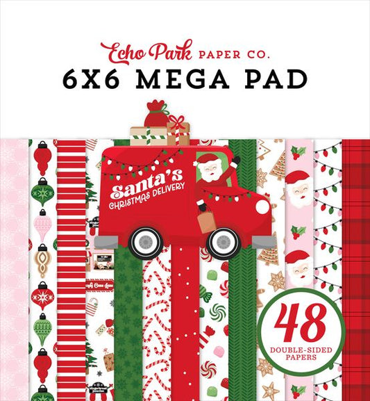 Echo Park Santa's Christmas Delivery Cardmakers 6X6 Mega Pad