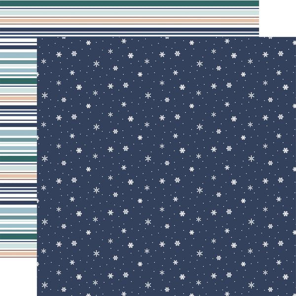 Echo Park Snow Day: Simple Snowflakes DS Paper (1 Sheet)