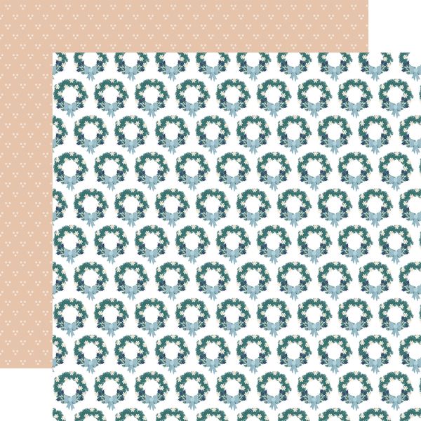 Echo Park Snow Day: Winter Wreaths DS Paper (1 Sheet)