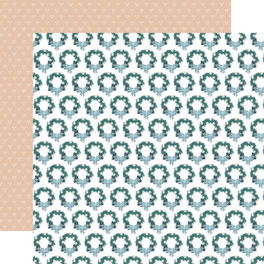 Echo Park Snow Day: Winter Wreaths DS Paper (1 Sheet)