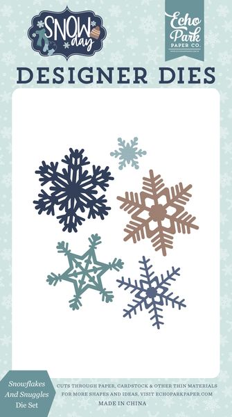 Echo Park Snow Day: Snowflakes And Snuggles Die Set