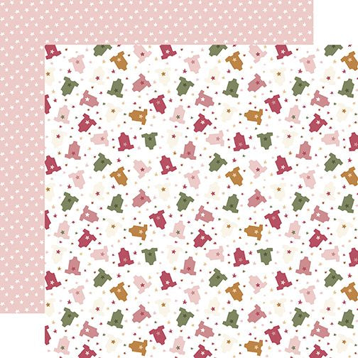 Echo Park Special Delivery Tiny Girl Clothes DS Paper (1 Sheet)