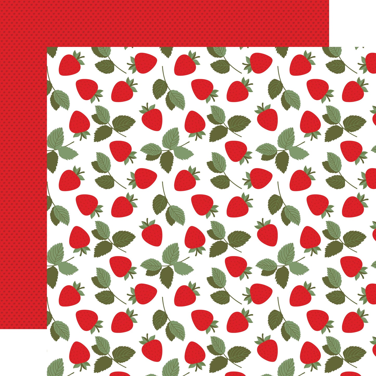Echo Park Strawberry Fields: Strawberry Patch DS Paper (1 Sheet)