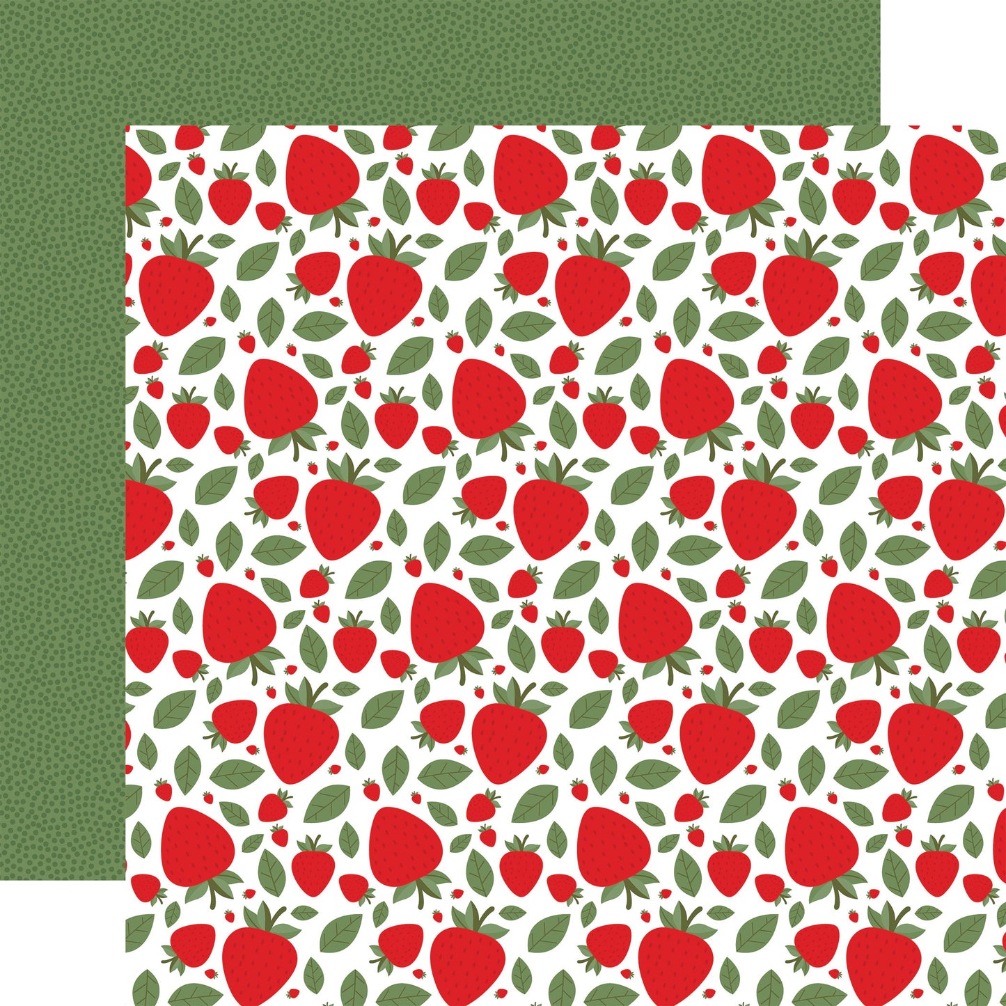 Echo Park Strawberry Fields: Picking Patch DS Paper (1 Sheet)