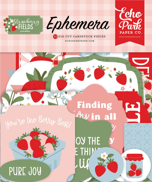 Echo Park Strawberry Fields Ephemera
