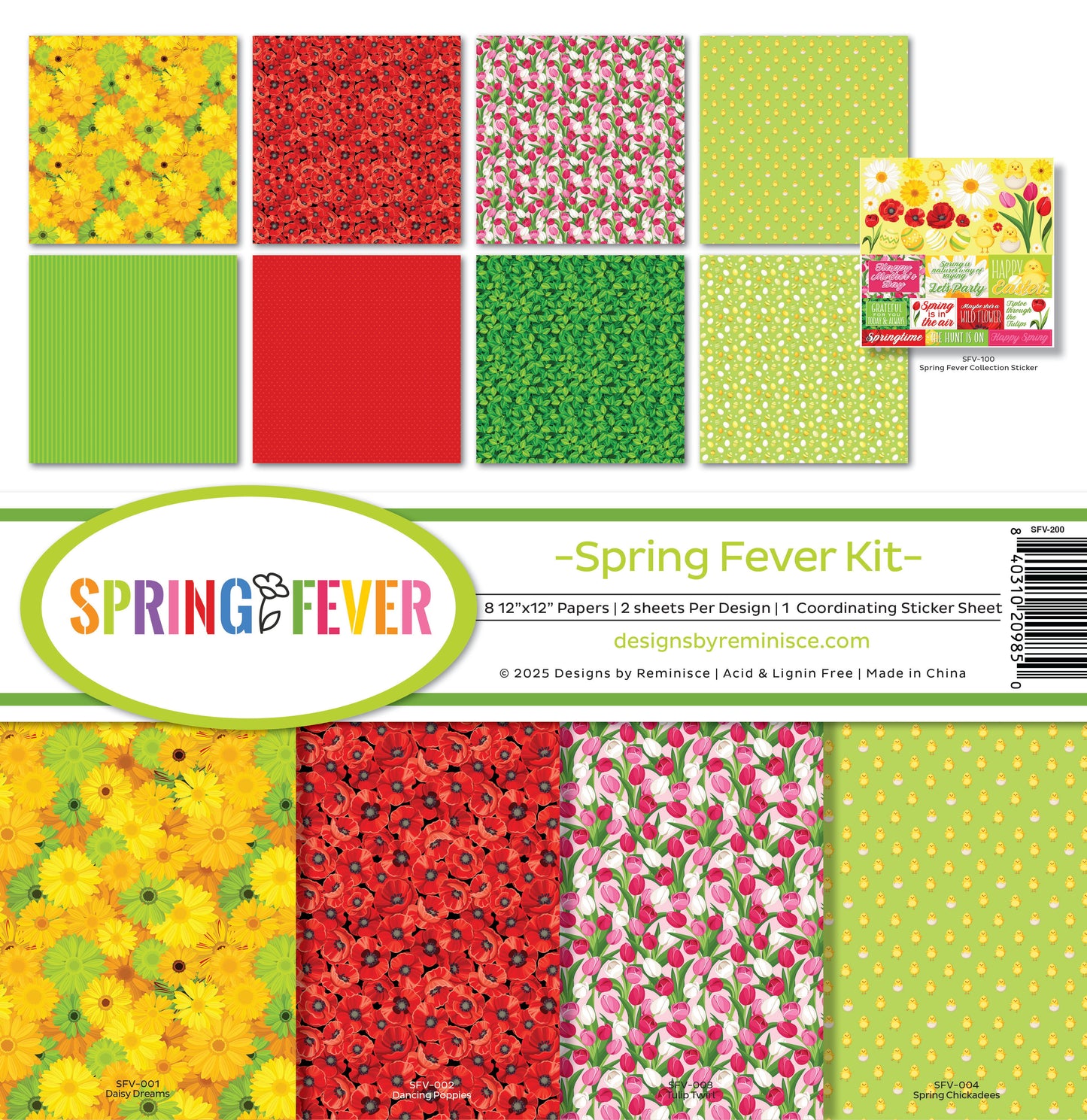 Reminisce Spring Fever Collection Kit