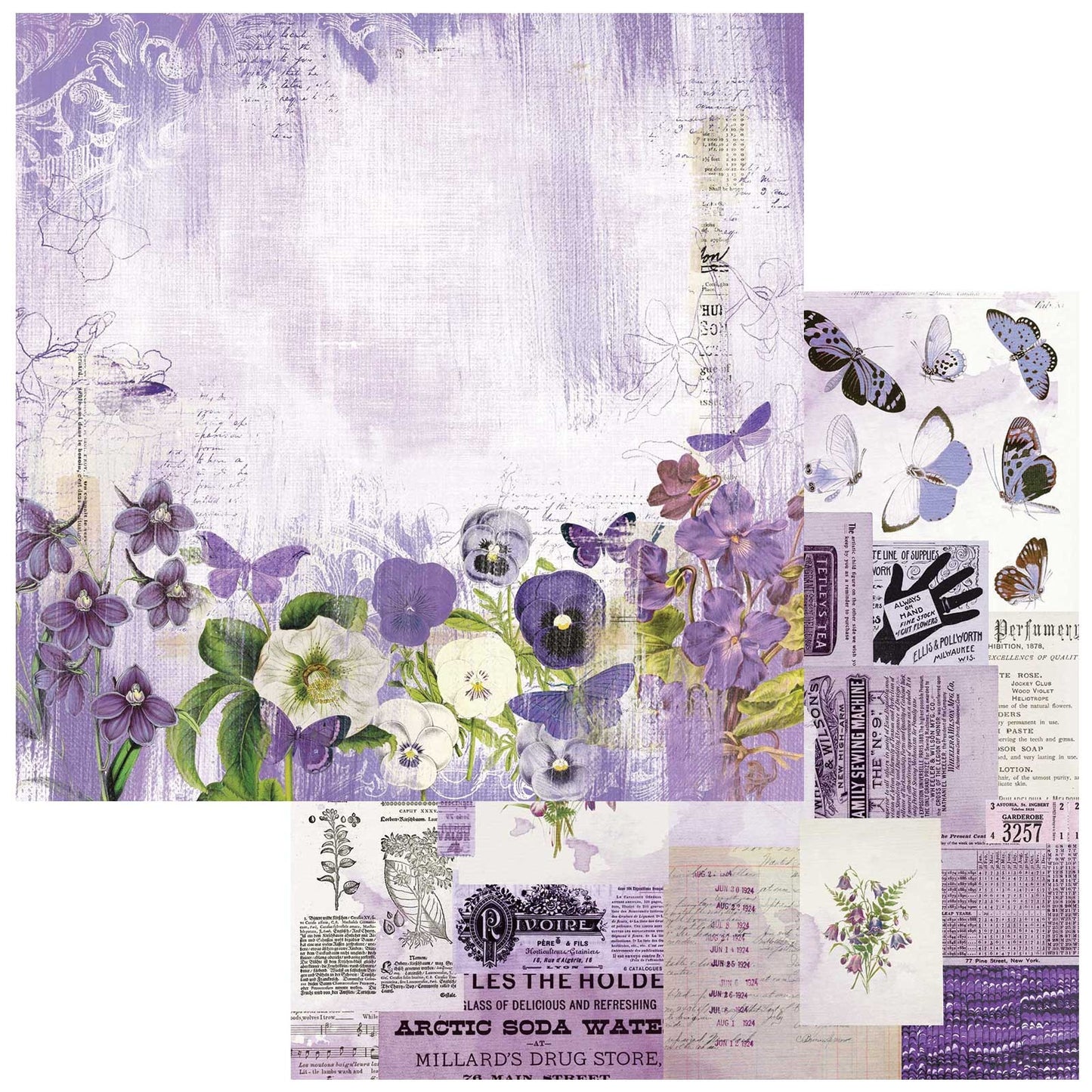 Spectrum Gardenia Double-Sided Cardstock 12"X12"-Classics- Violaceous