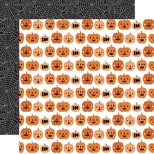 Echo Park Spooktacular Halloween: Boo Pumpkins DS Paper (1 Sheet)