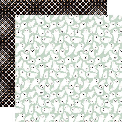 Echo Park Spooktacular Halloween: Spooky Ghosts DS Paper (1 Sheet)