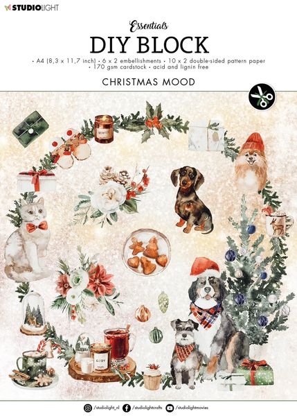 Studio Light Essentials DIY Block: Christmas Mood, A4, 32 Sheets