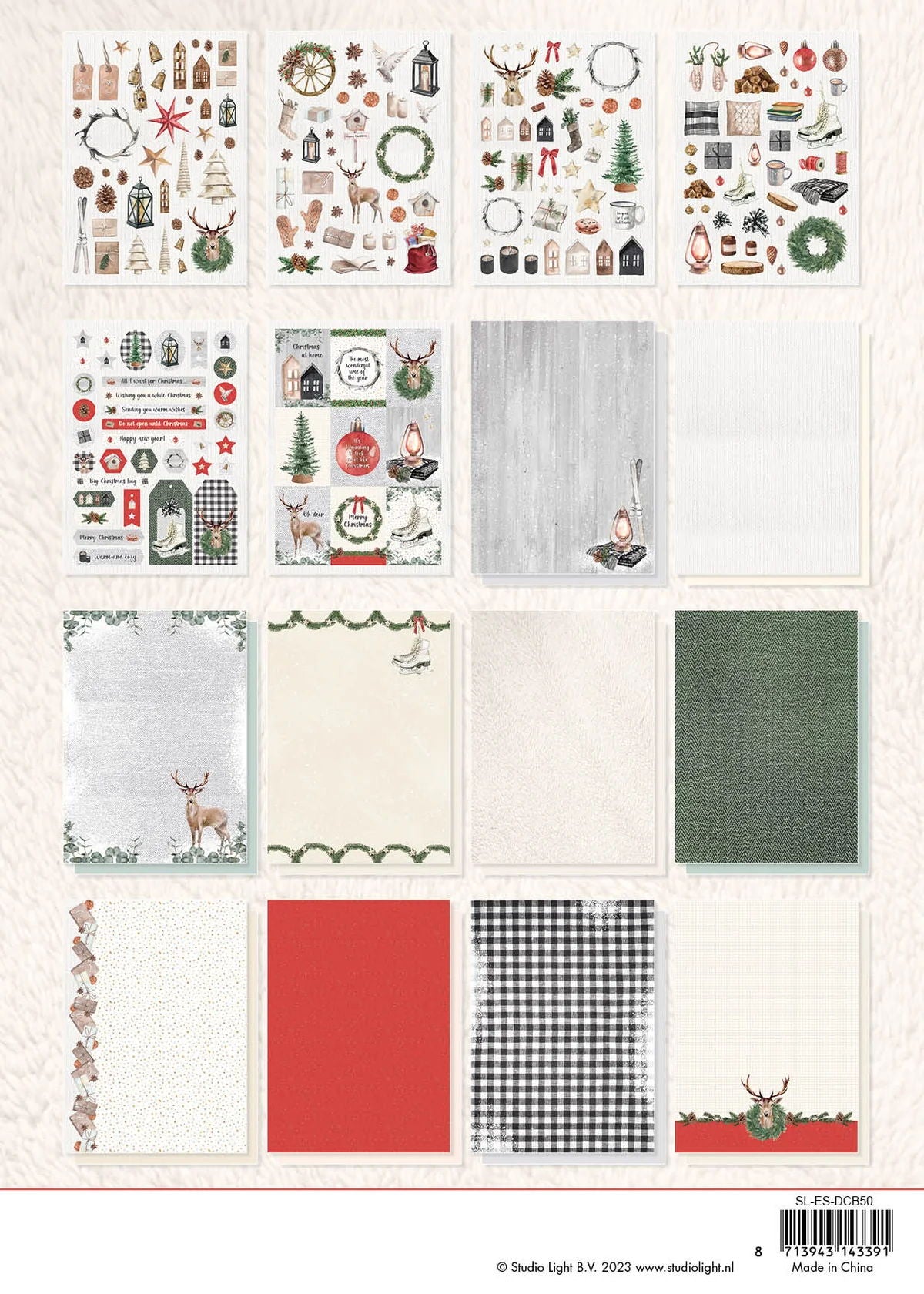 Studio Light Essentials DIY Block Christmas at Home, A4, 32 Sheets