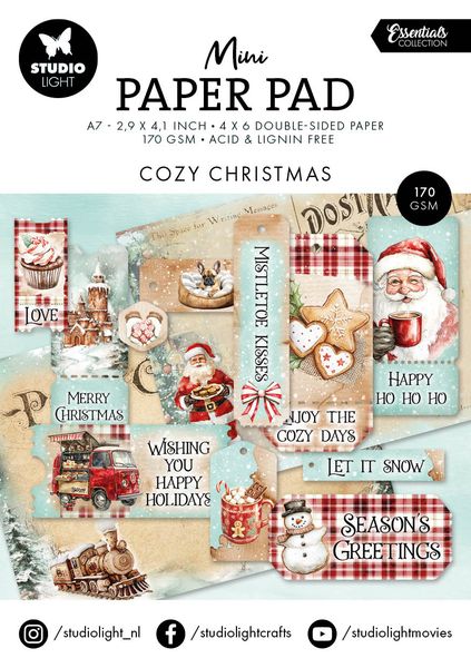 SL Mini Paper Pad Cozy Christmas Essentials 24 Sheets