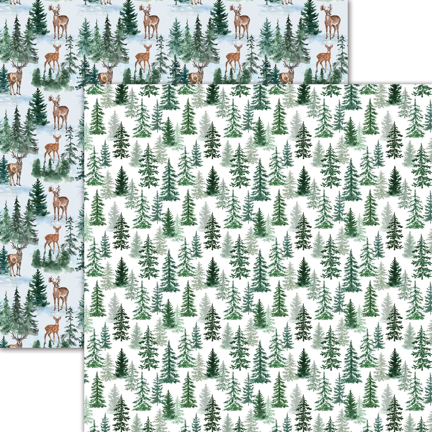Reminisce  Snowfall: Frosted Forest DS Paper (1 Sheet)