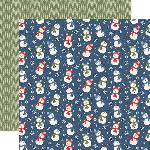 Chilling With My Snowmies Snowman Friends 12x12 DS Patterned Paper (1 Sheet)