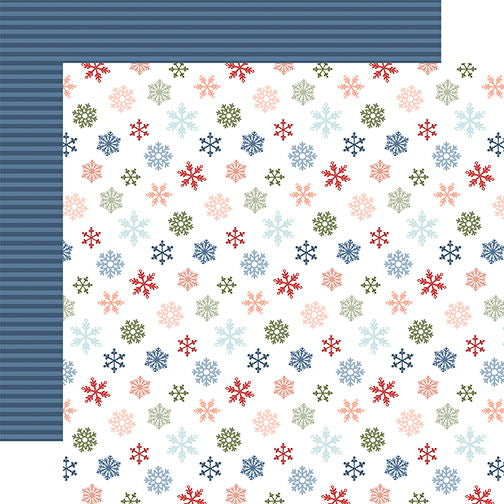 Chilling With My Snowmies Colorful Snowflakes 12x12 DS Patterned Paper (1 Sheet)