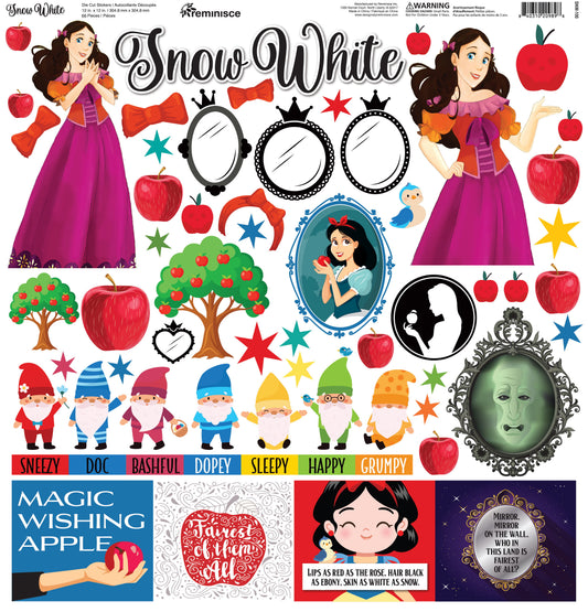 Reminisce Snow White 12x12 sticker